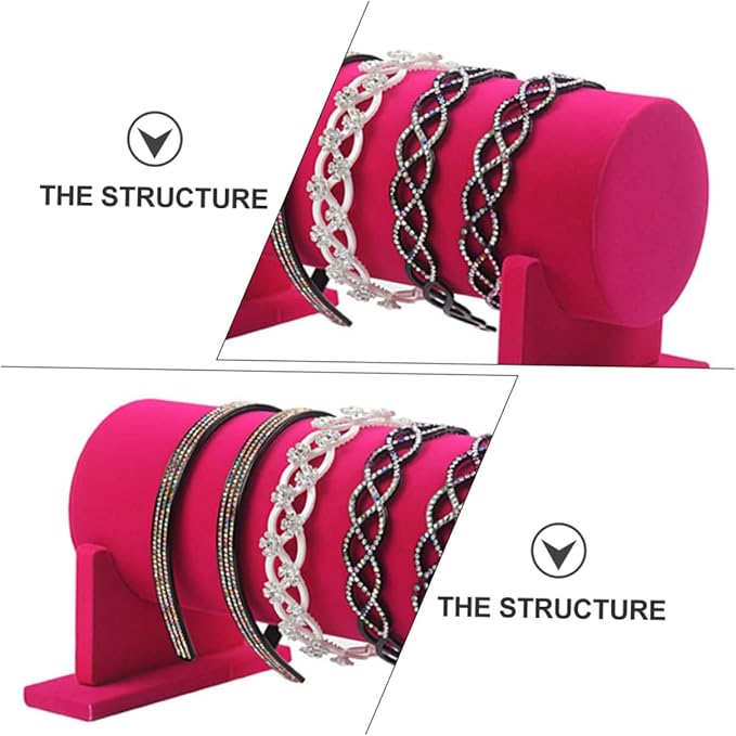 Beaupretty 1Pc Lint Cloth Hair Tie Display Rack Scrunchie Holder Stand for Hair Accessories Organizer for Home and Shop Decor
