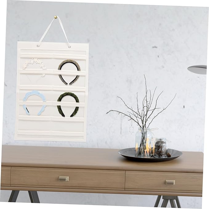 2pcs Hair Accessory Organizer Wall Hanging Storage for Hair Bows Clips Eyeglasses Space-saving Display Rack off Felt Material for Boys and Girls Room