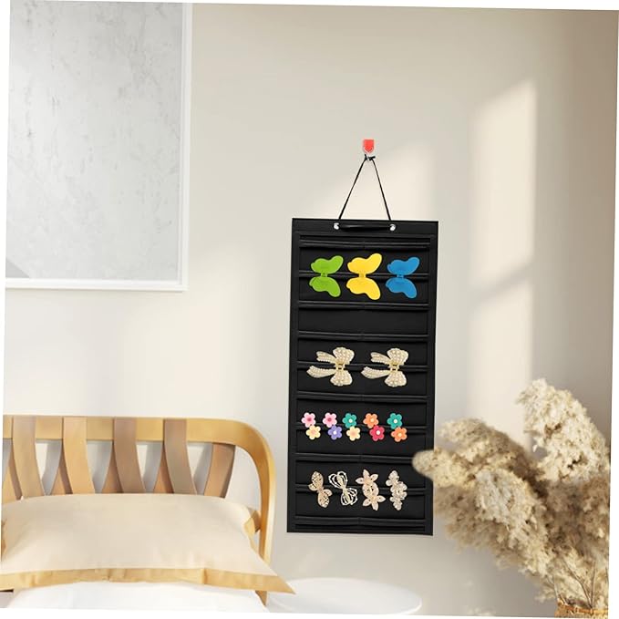 PRETYZOOM Wall Hanging Hair Accessories Organizer for Girls Display Rack for Hair Clips Bows and Sunglasses for Home Decor and