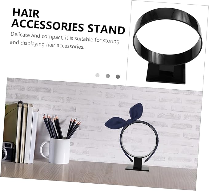 VALICLUD Acrylic Hairband Display Stand Head Hoop Display Shelf for Hair Accessories Stylish Simple