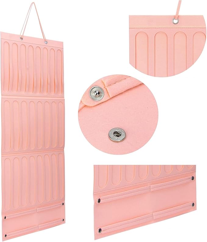 Hanging Claw Clip Organizer for Women Large Capacity Hair Bows Holder Hair Accessories Storage for Sunglasses, Hair Clips, Jewelry, Headbands, Claw Clips Organizer
