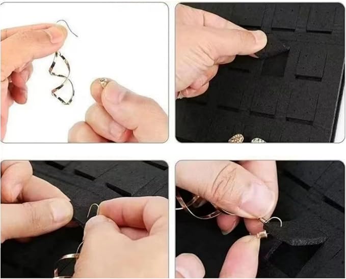 Hanging Claw Clip Organizer for Women Large Capacity Hair Bows Holder Hair Accessories Storage for Sunglasses, Hair Clips, Jewelry, Headbands, Claw Clips Organizer