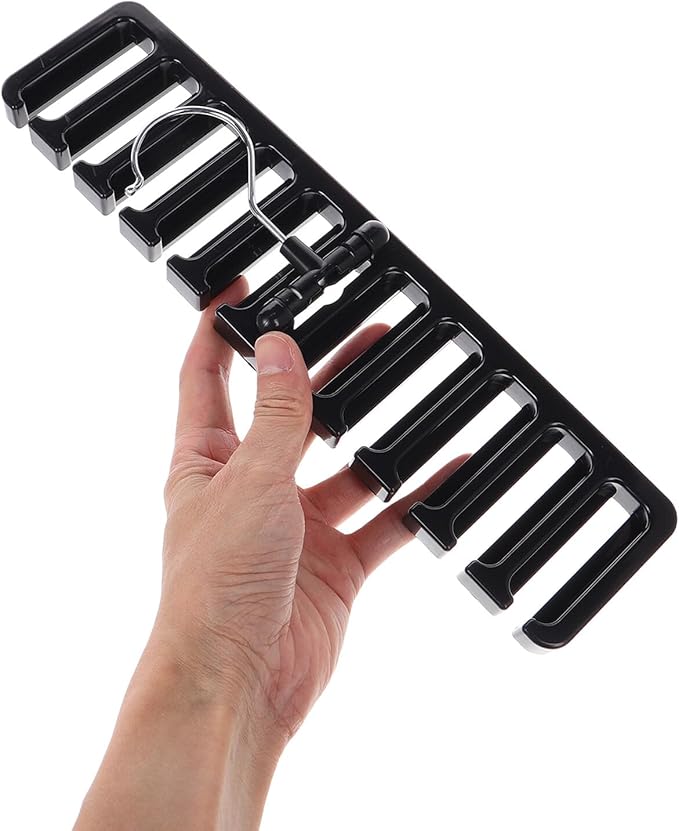 2pcs Belt and Tie Organizer Hanger Rack with Wall-Mounted Hooks, Multifunctional Closet Storage for Belts, Neckties, Scarves, and Purses, Space-Saving Accessory Organizer for Home