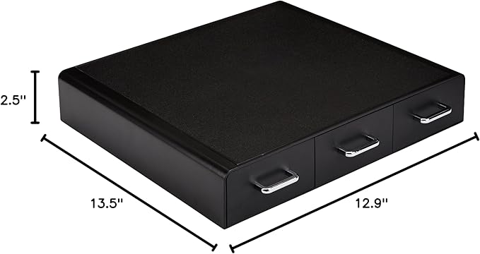Amazon Basics K-Cup Compatible Coffee Pod Storage Drawer, 3 Easy-Open Drawers, 36 Pod Capacity, Black