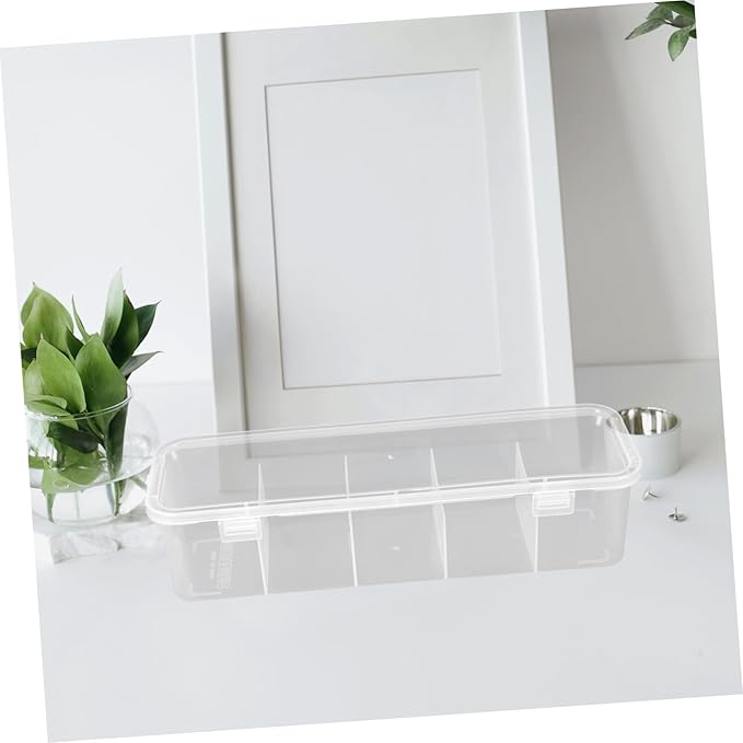 Homoyoyo 3PCS Multi-Compartment Hair Accessories Organizer Box Dustproof Storage Case for Hair Ties Barrettes and Cables for Travel and Home Use