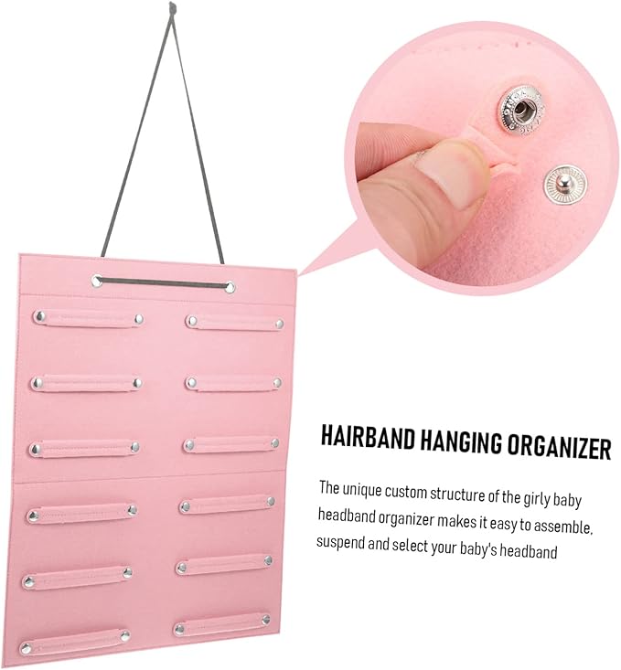 Hair Accessories Organizer Headband Storage Bag for Women Girl Hair Bow Holder