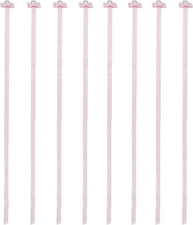 NICENEEDED 8Pcs 96cm Long Bow Holders, Hair Bows Organizer Headband Hair Accessories Organizer, Display Wall Hanging for Decors