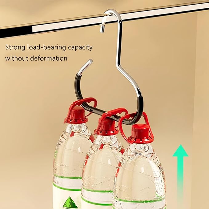 Open Rings Designs Hanger Scarf Hangers Nonslip Belt Organizers for Wardrobe Storage.White.Approx.14x15cm