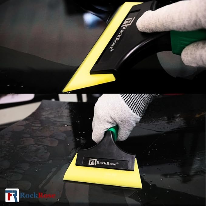 Pro Green Short I-Beam Hand Squeegee – Compact, Durable Window Film Applicator, Easy-Grip Handle for Professional & DIY Tint Installation - (Pack 2 Units)