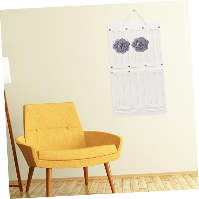 2pcs Hair Accessory Organizer Wall Hanging Storage for Hair Bows Clips Eyeglasses Space-saving Display Rack off Felt Material for Boys and Girls Room