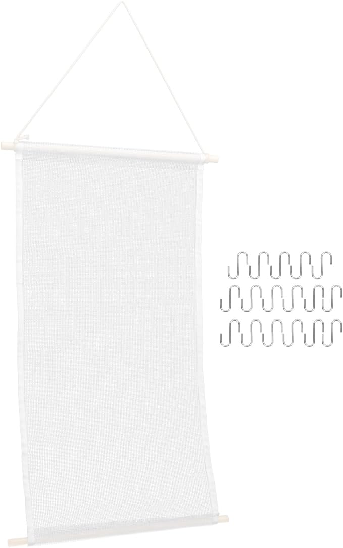 Wall-mounted Jewelry Organizer Earring Display Rack with 17 Hooks Hanging Jewelry Holder for Women Bedroom Storage and Decorative Accessory Organizer