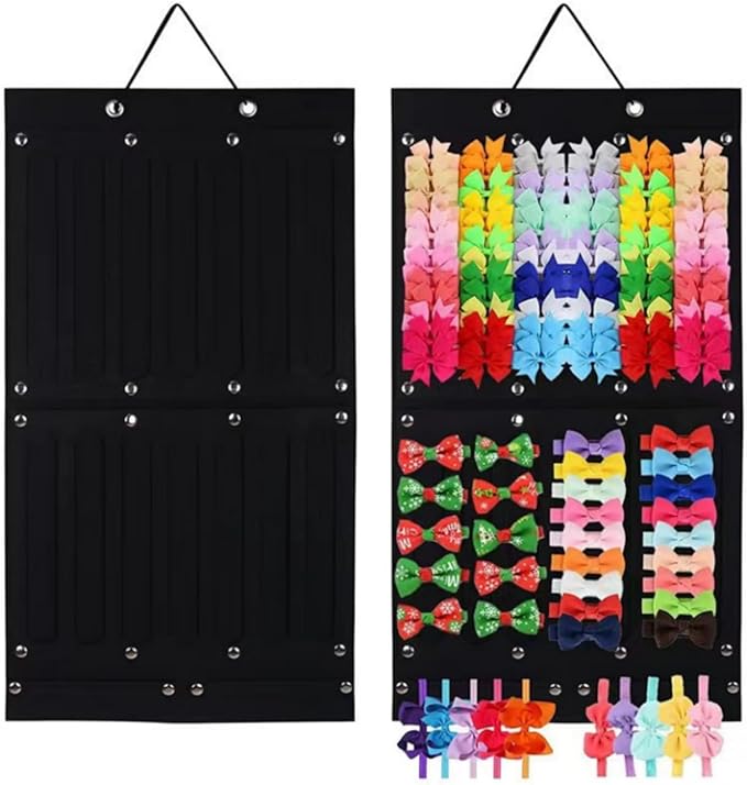 Hanging Claw Clip Organizer for Women Large Capacity Hair Bows Holder Hair Accessories Storage for Sunglasses, Hair Clips, Jewelry, Headbands, Claw Clips Organizer