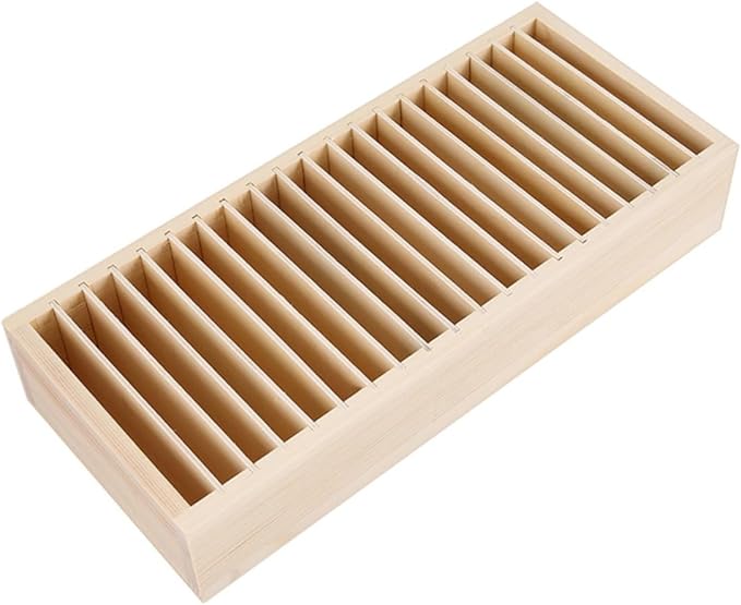 Creative Headband Storage Box Wooden Hair Accessory Organizer with Compartments for Efficient Hairband Display and Storage