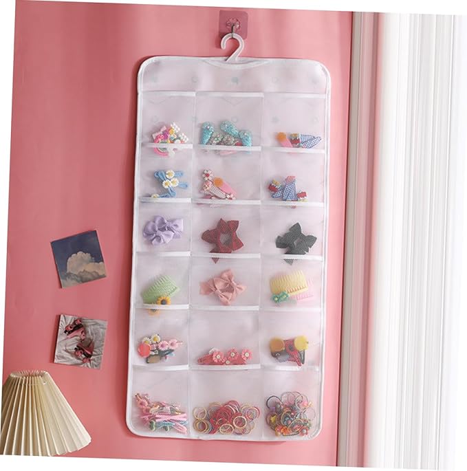 Zerodeko Jewelry Organizer Hanging Accessory Organizer Hair Clip Holder Wall Hanging Shelf Home Wall Decor Claw Clip Holder