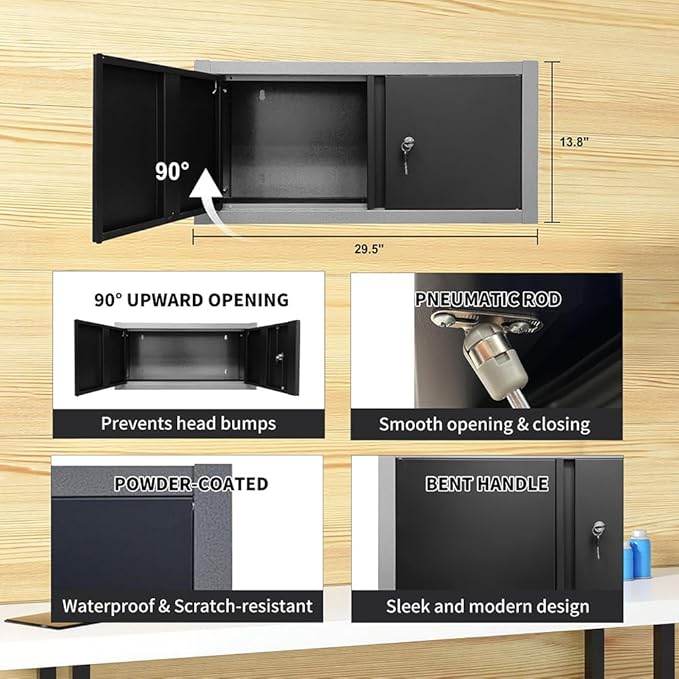 Standalone Workshop Storage Cabinets Set with Rolling Tool Cabinet