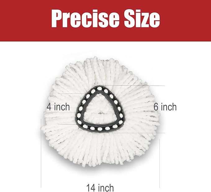 Mop Head Replacement for Ocedar - 7 Pack Mop Replace Heads Compatible with O Cedar, Microfiber Mop Refill for 1 Tank System