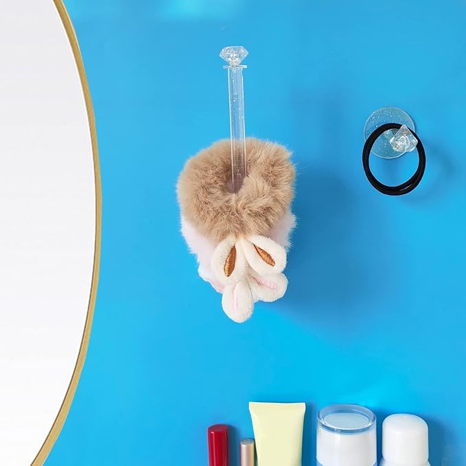 Scrunchie Organizer for Hair Accessories - Glitter Headband Holder Wall-Mounted Storage with Adhesive, Hair Ties & Hairbands Display Rack for Girls Bathroom Bedroom (6)