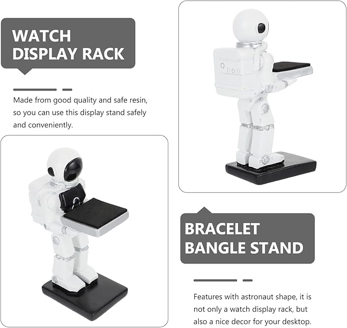 BESPORTBLE Watch Display Stand Resin Astronaut Shape Jewelry Organizer Holder for Men Women Bracelet Storage Rack Decorative Accessory Organizer for Home Office
