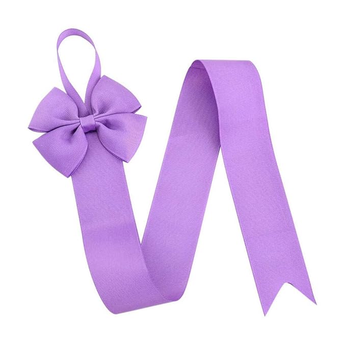 12PCS Girls Hair Bow Holder Rope Hair Clips Ribbon Hair Accessories Storage Organizer Headband Display Hanger Hanging Jewelry Organizers(Mixed 6-8 Random Colors)