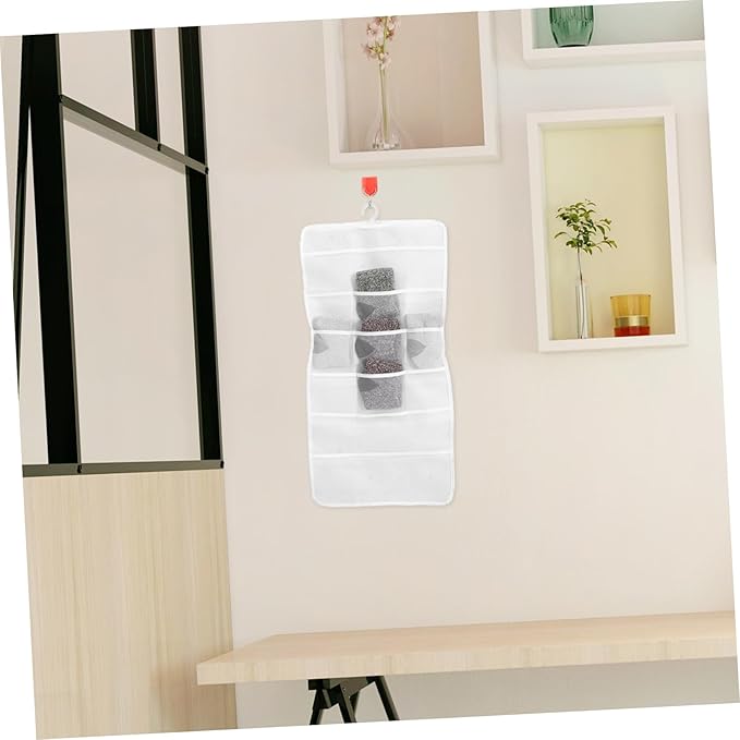 Hanging Hair Accessories Organizer Wall Pouch for Headbands Hair Clips Bows Non Woven Storage for Bedroom Restroom for Daily Use