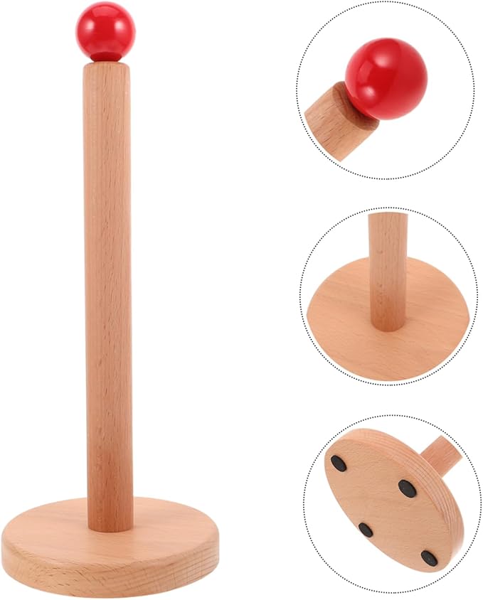 Solid Wood Jewelry Storage Rack Hair Accessories Organizer Hair Tie Holder Stand