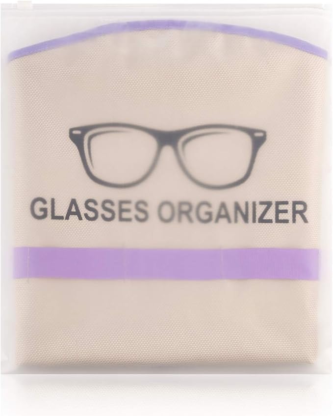 TRIUMPH VISION Hanging Eyeglass Organizer Spectacle Holder Stand 15slots, Eyeglass Case Wall Organizer Portable Eyewear Tray Multiple Eyeglasses Storage Cloth Glasss Rack Wall Mount