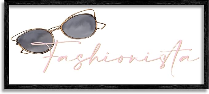 Stupell Industries Fashionista Cat-Eye Sunglasses Shades Glam Accessories, Design by Kim Allen