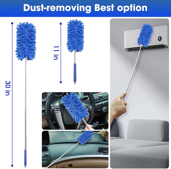 Viewsun Car Cleaning Kit, Car Interior Detailing Kit with High Power Handheld Vacuum Cordless Rechargeable, Detailing Brush Set, Windshield Cleaner, Complete Auto Accessories for Men, Women Gift