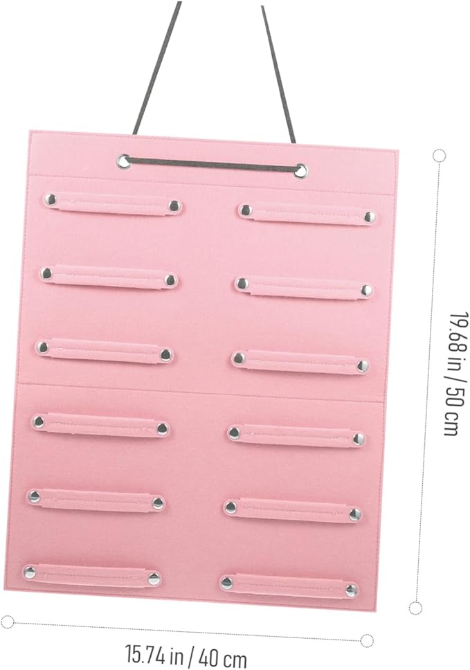 PRETYZOOM Hanging Hair Accessories Organizer Hair Bow Hanging Holder Hairband Bag Display Pouch