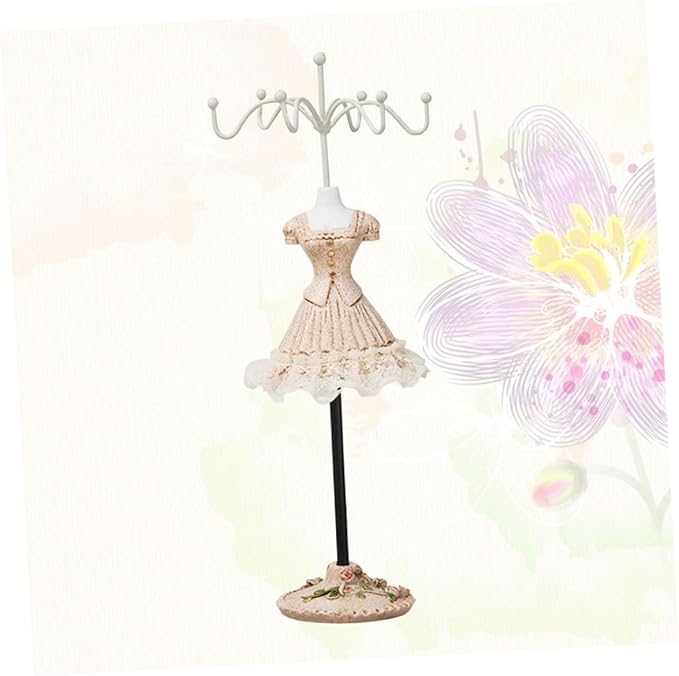 Height Rotating Jewelry Display Rack Stylish Earring Storage Holder for Necklaces and Bracelets Durable Accessory Organizer for Home Decor