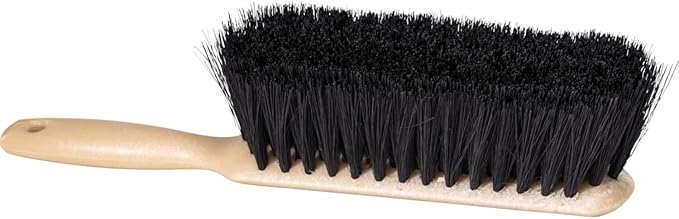 Pferd Maintenance Plastic Block Heavy Duty Counter Duster - Black Synthetic Bristles, 2-1/2" Trim Length, 8" Length - Professional Cleaning Tool for Various Surfaces - Part 89400