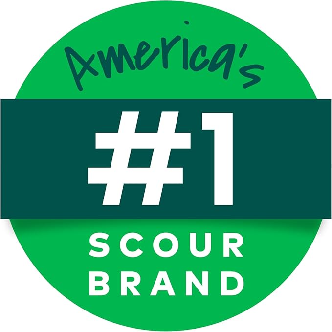 Scotch-Brite Copper Coated Scrubbers, Scouring Pads for Cleaning Tough Baked-On Messes, Metal Scrubbers for Cleaning Dishes, 3 Scrub Pads