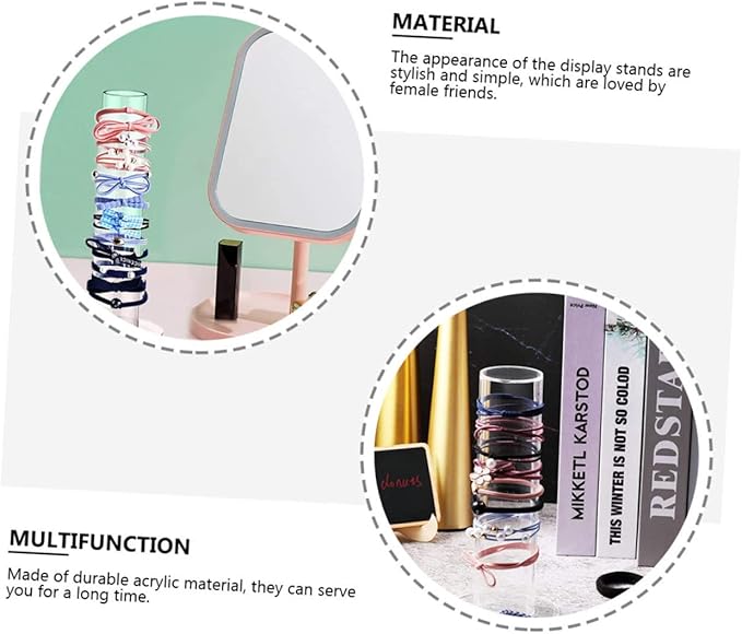 BESPORTBLE 2pcs Hair Accessories Organizer for Girls Hairband Display Rack Hair Rope Storage Stand