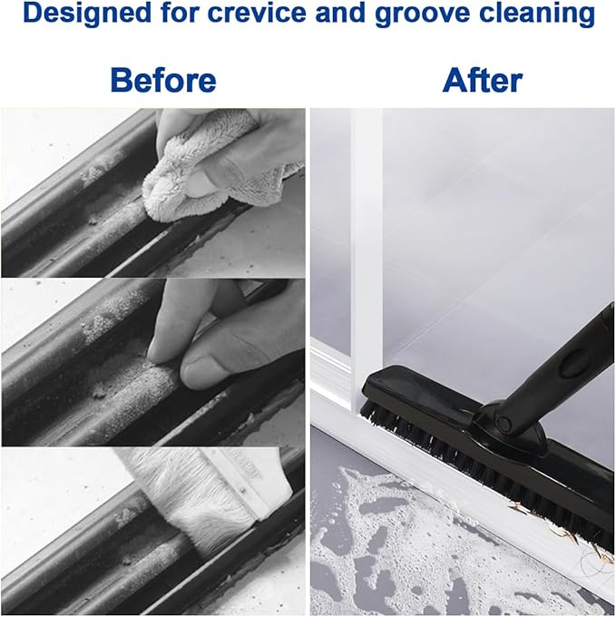CELOX Grout Cleaner for Tile Floors, Shower Tile Floor Scrubber for Cleaning Baseboard Bathroom, Black