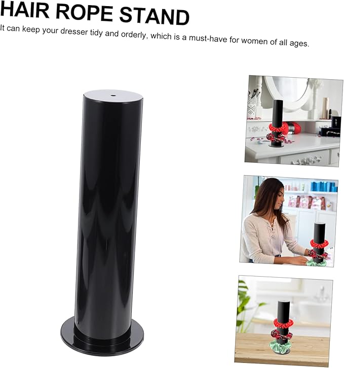 LIFKOME Acrylic Hair Tie Organizer Box Scrunchie Holder Stand Hair Accessories Stand for Desktop Display