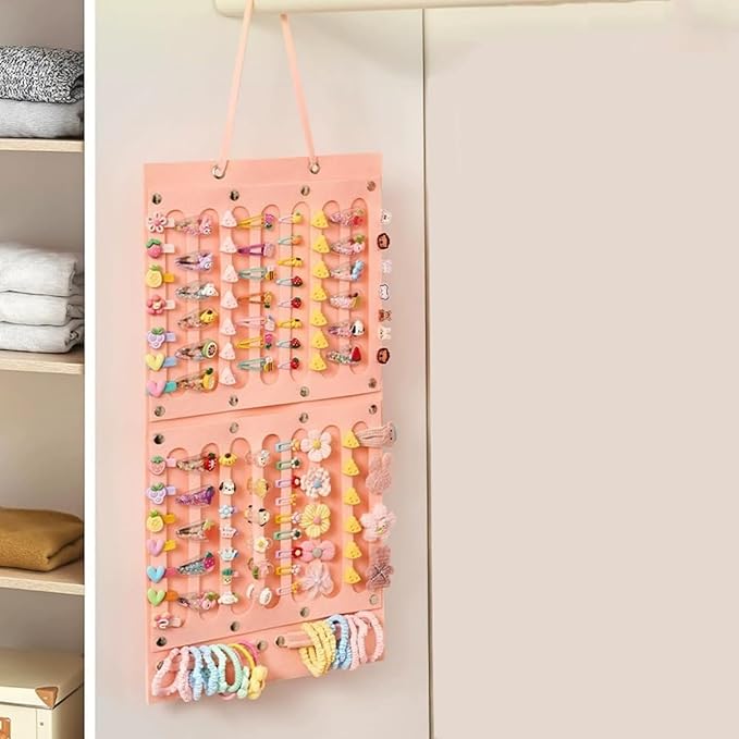 Hanging Claw Clip Organizer for Women Large Capacity Hair Bows Holder Hair Accessories Storage for Sunglasses, Hair Clips, Jewelry, Headbands, Claw Clips Organizer