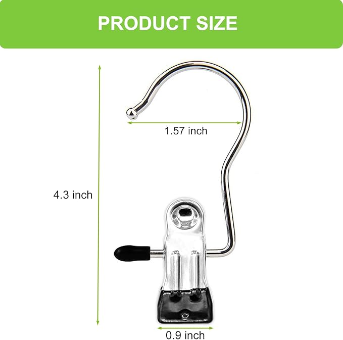 Laundry Hooks Hanging Clips Clothes Pins Closet Hanger Organizer Clamps Socks Towel Clips Heavy Duty Clothespins Bulk Hanger Clips for Closet Travel Pants Socks Handbags, 50 Pack