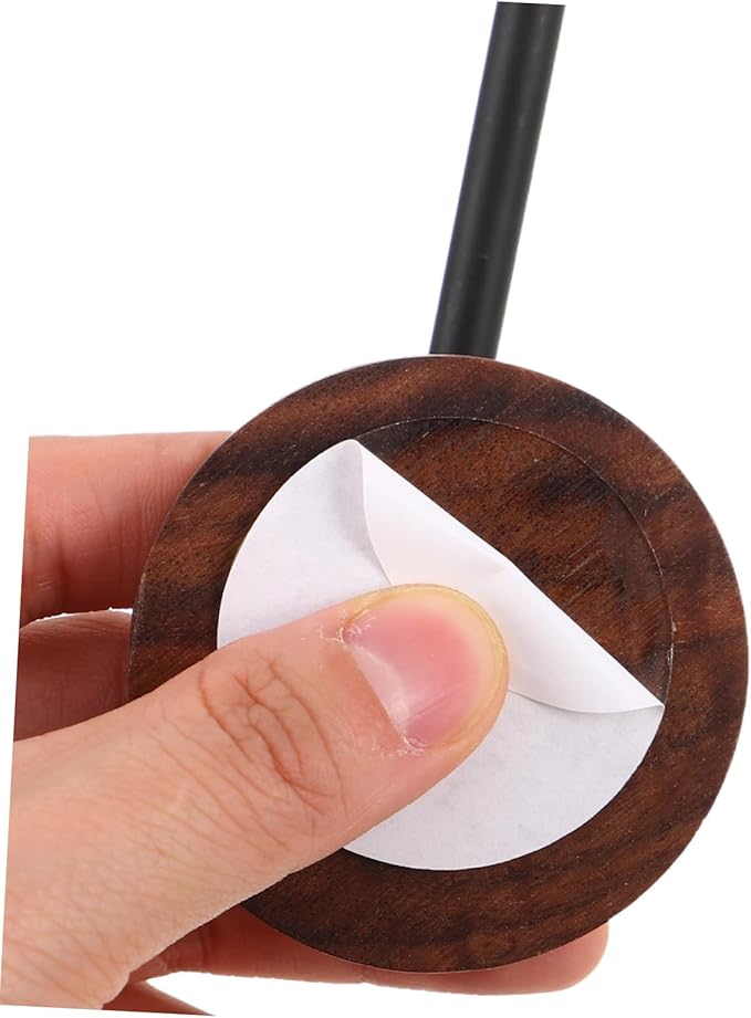 Homoyoyo Wall Mounted Hair Tie Organizer Rack No Drill Wooden Headband Holder for Hair Accessories Stylish Bands Storage for Scrunchies and Items