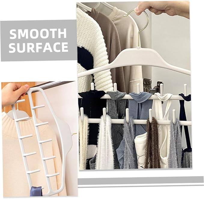 2pcs Organizer Rack Belt Hangers for Women Men Scarf Hangers Tie Closet Accessory Organizers