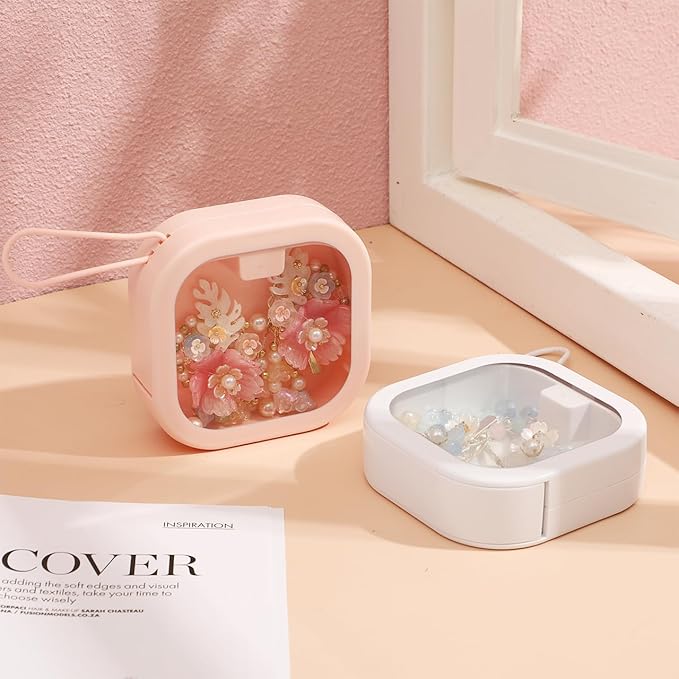 PRETYZOOM Hair Tie Storage Box Portable Small Organizer for Headbands and Accessories Travel Desktop Multipurpose Container