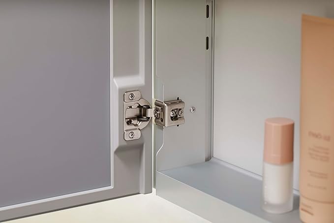 Kohler 55060-NA Embark Slim Medicine Cabinet Mirror, Adjustable Shelves, Bathroom Organizers and Storage, 16 in. W x 20 in. H