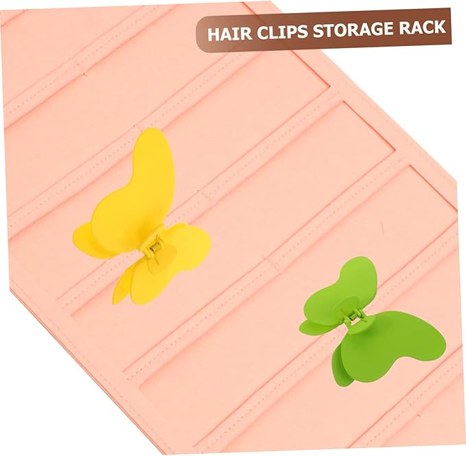 PRETYZOOM Hair Clip Organizer Wall Hanging Rack Portable Hanger for Hair Bows and Clips