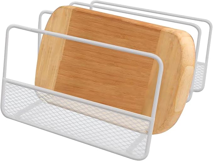 NU Steel WIRE AND MESH ORGANIZER RACK - WHITE