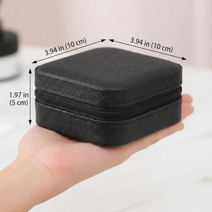 12-Pack Volleyball Portable Jewelry Box And DIY embroidery patches for Team Travel, Black Sport Jewelry Case Bulk Gifts for Volleyball Team Athletes, Players, Coaches, Banquets & Birthdays
