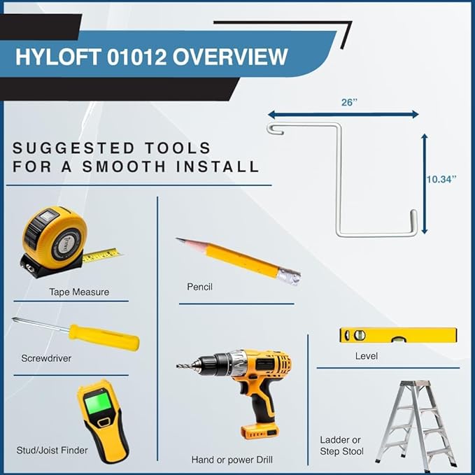HyLoft Model 01012 Tire-Loft Multi Tire Storage System, 48-Inch wide by 36-Inch Deep,Red