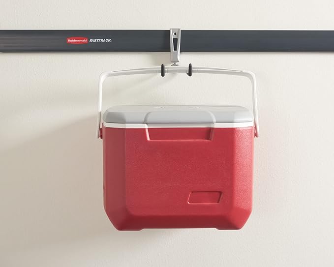 Rubbermaid FastTrack Cord Hook Garage Organization and Storage Heavy Duty Storage for Coolers/Cords/Ropes/Hoses
