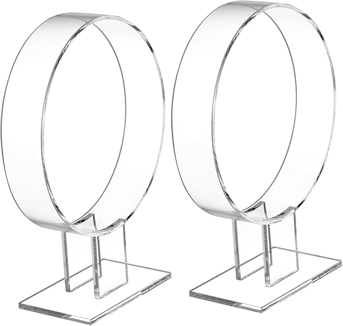 Acrylic Headband Display Stand 2pcs Hair Hoop Holder Hair Accessory Organizer for Women