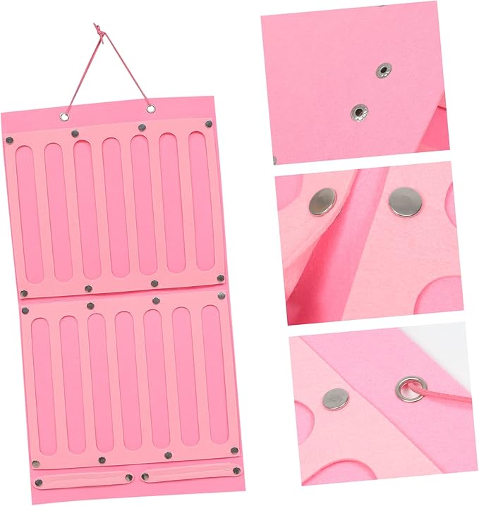 Alipis Hair Accessories Organizer for Girls Wall Hanging Bow Holder and Headband Storage Display Felt Hair Clip Rack for Room Neat and Tidy
