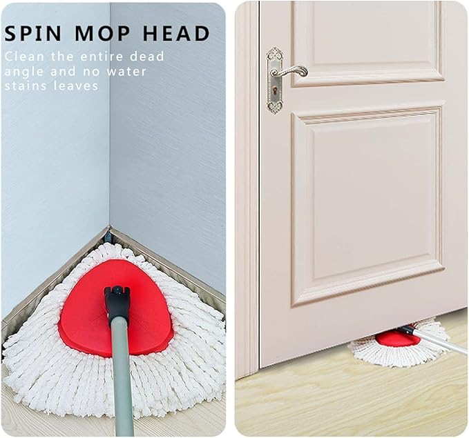 8PCS Mop Replacement Head,100% Microfiber Mop Refills Spin Mop Replacement Head,360 Micro Spin Cleaning Replacement Mop Heads for Easy House Cleaning Floor Mopping