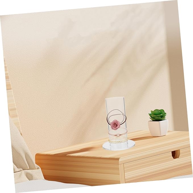 Veemoon Acrylic Hair Tie Holder Display Stand Hair Accessories Organizer Multiple Tiers for Scrunchies Headbands and Bracelets for Vendors and Personal Use